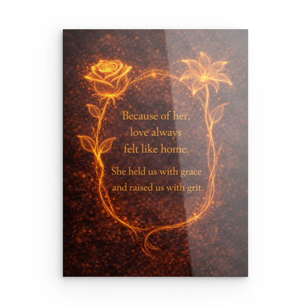 Because of Her — Acrylic Wall Art