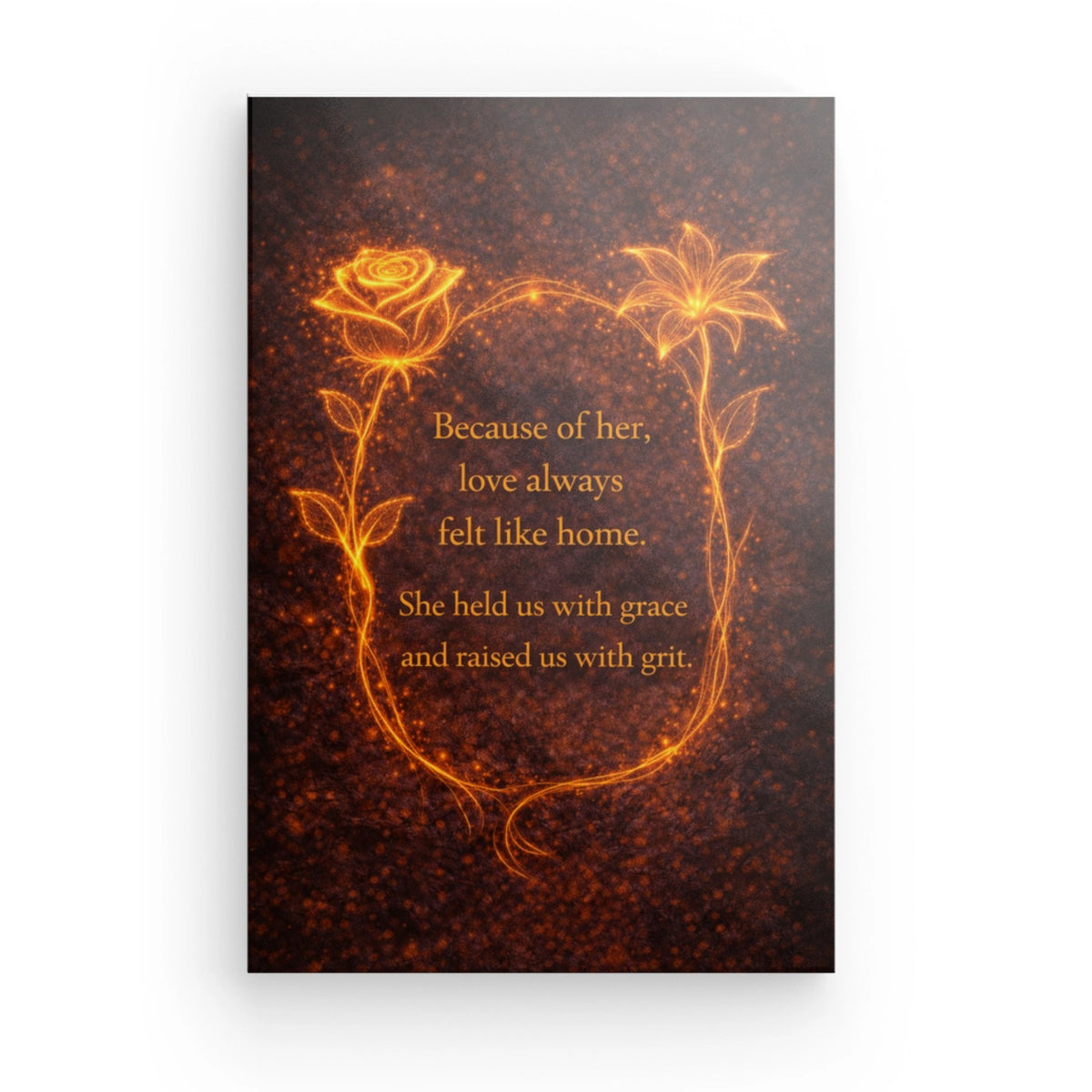 Because of Her — Canvas Wall Art