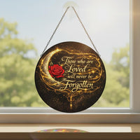 Dark Rose Memorial Suncatcher