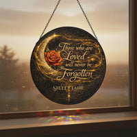 Dark Rose Memorial Suncatcher