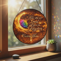 Rose Stained Glass Sun Catcher