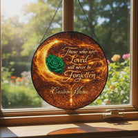 Rose Stained Glass Sun Catcher