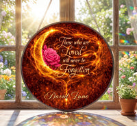 Rose Stained Glass Sun Catcher