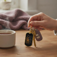 Even If You Can't See Me — Dog Tag Keychain