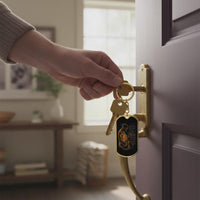 Even If You Can't See Me — Dog Tag Keychain