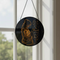 Even If You Can't See Me — Memorial Suncatcher | Stained Glass Window Hanging