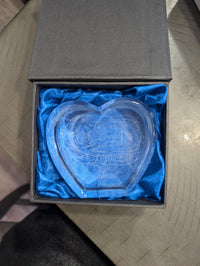 3D Crystal Photo Heart Memorial | Rose Moon Personalized Engraved Keepsake Gift